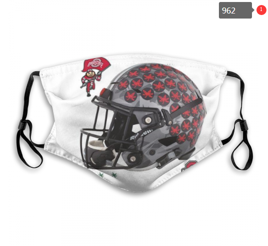 NCAA Ohio State Buckeyes #7 Dust mask with filter->ncaa dust mask->Sports Accessory